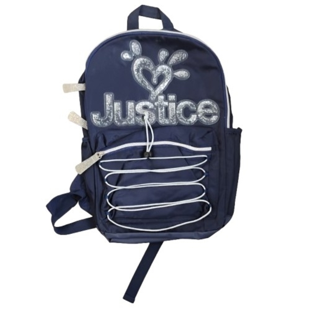 🚨5 For $25🚨Justice Navy Blue Backpack with Silver Accents